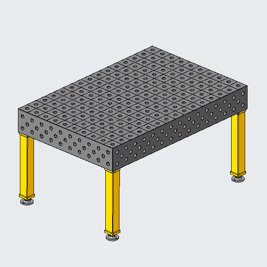 3D Welding table - Cast iron | 2000*1500*200